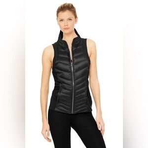 Alo yoga altitude puffer vest women's S goose down black